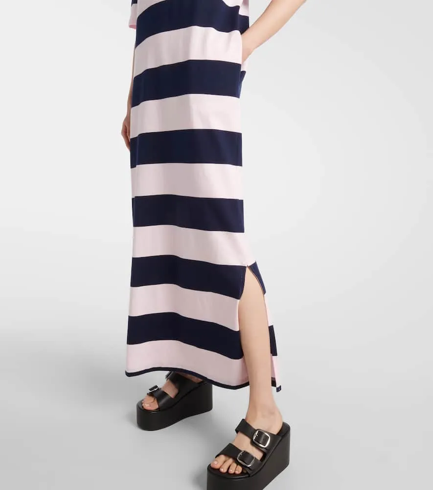 Coperni Striped cotton maxi dress