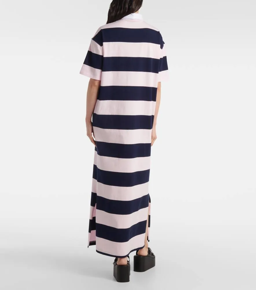 Coperni Striped cotton maxi dress