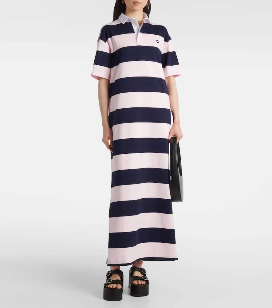 Coperni Striped cotton maxi dress