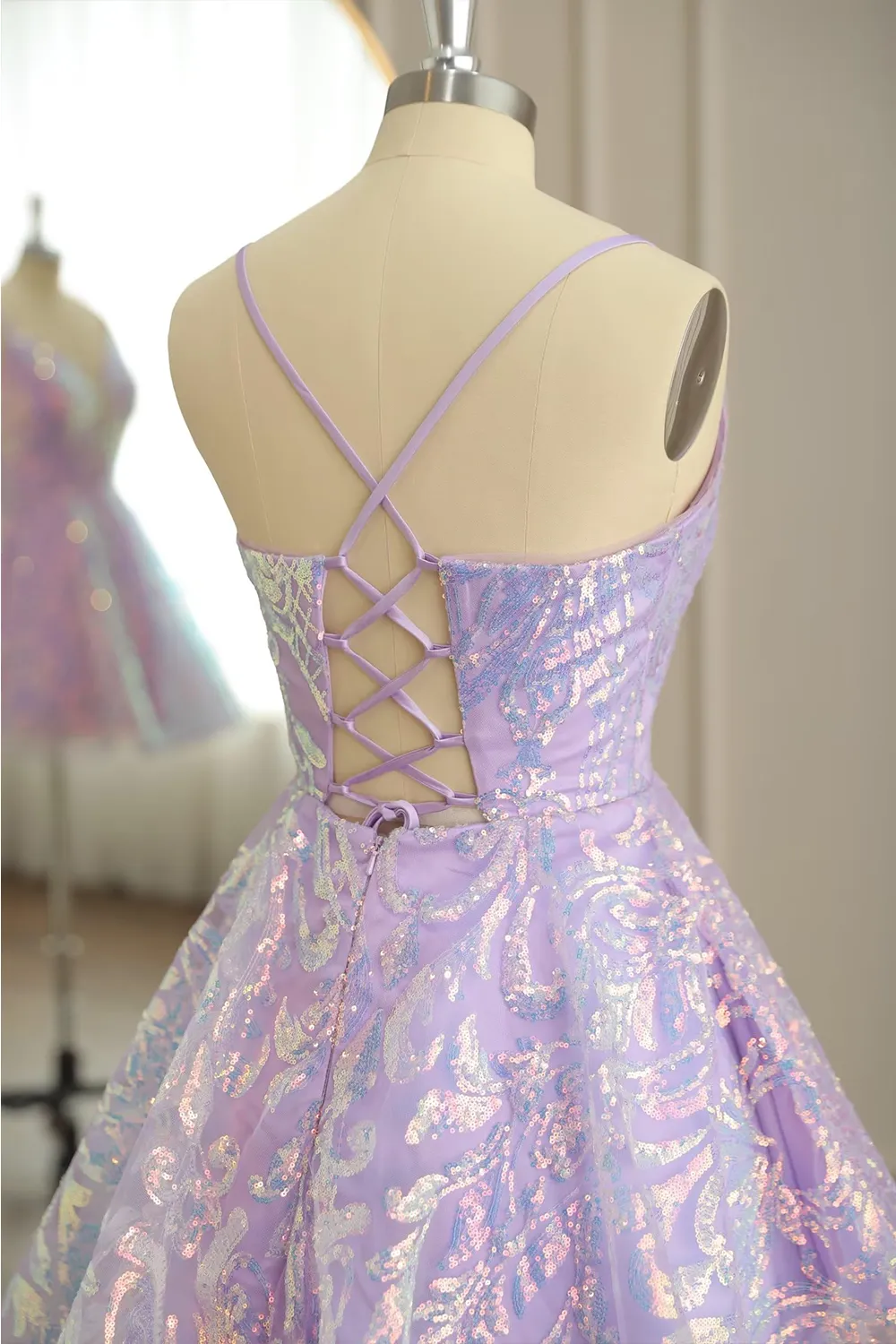 Cute Spaghetti Straps Short/Mini A Line Homecoming Cocktail Dresses Beautiful