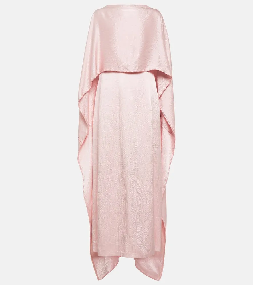 Gabriela Hearst Caped silk satin gown