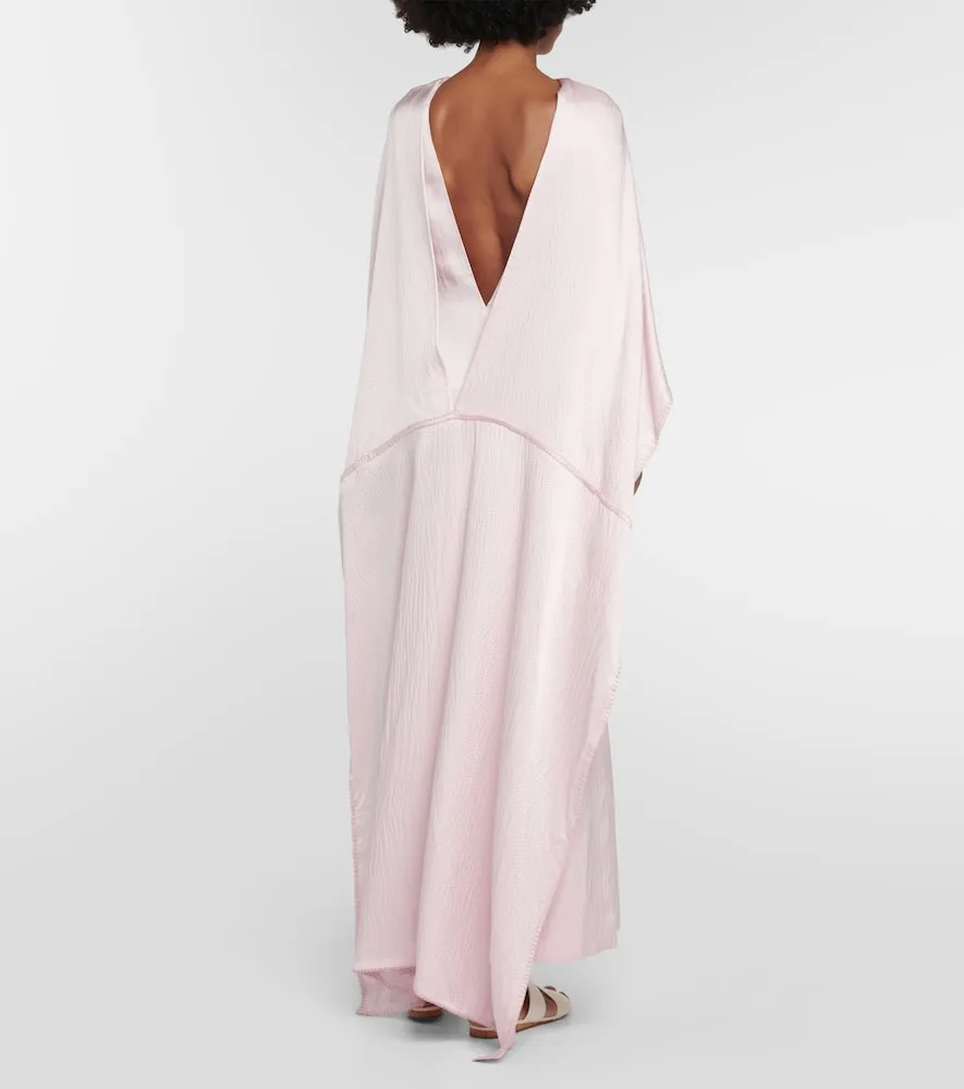 Gabriela Hearst Caped silk satin gown