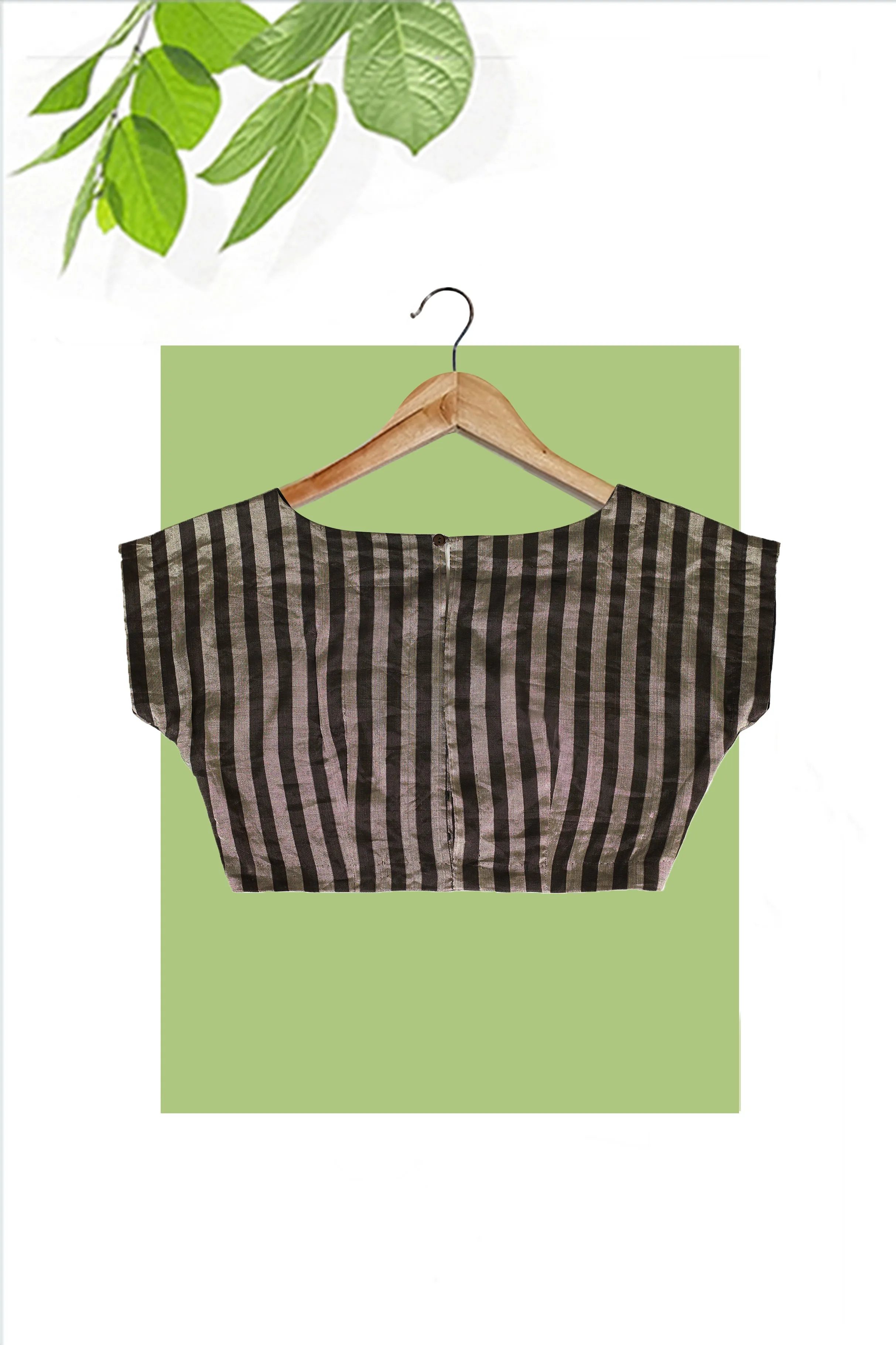 Magyar Black Stripe Tissue Blouse chest 34
