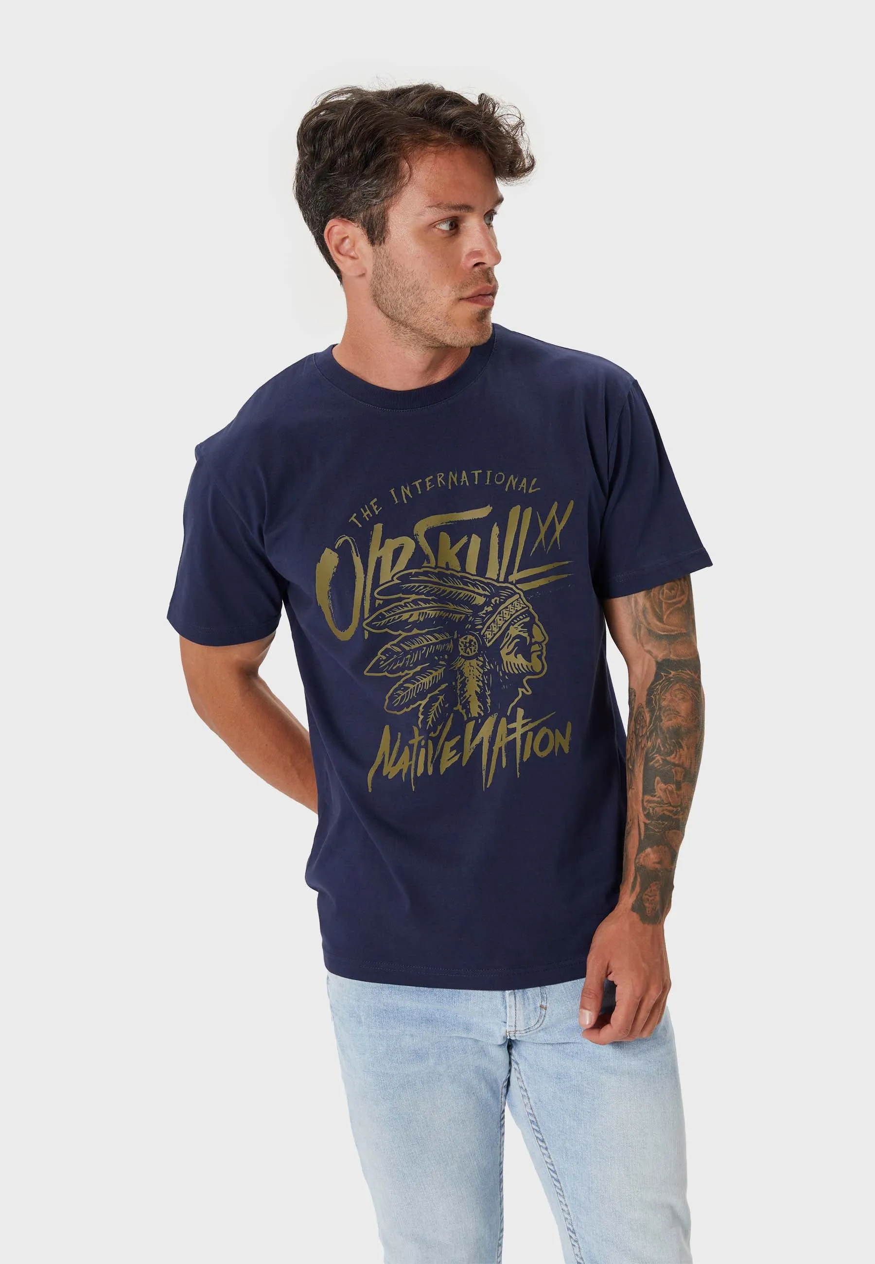 Native Nation T-Shirt Navy Blue