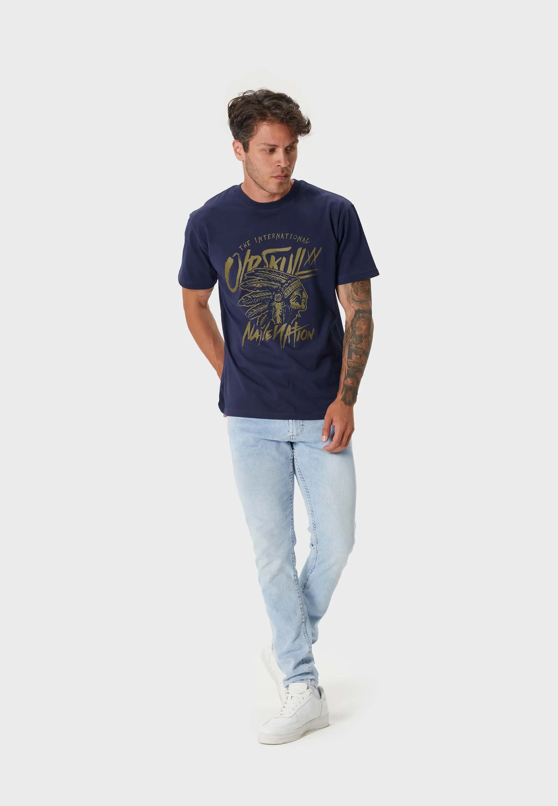 Native Nation T-Shirt Navy Blue