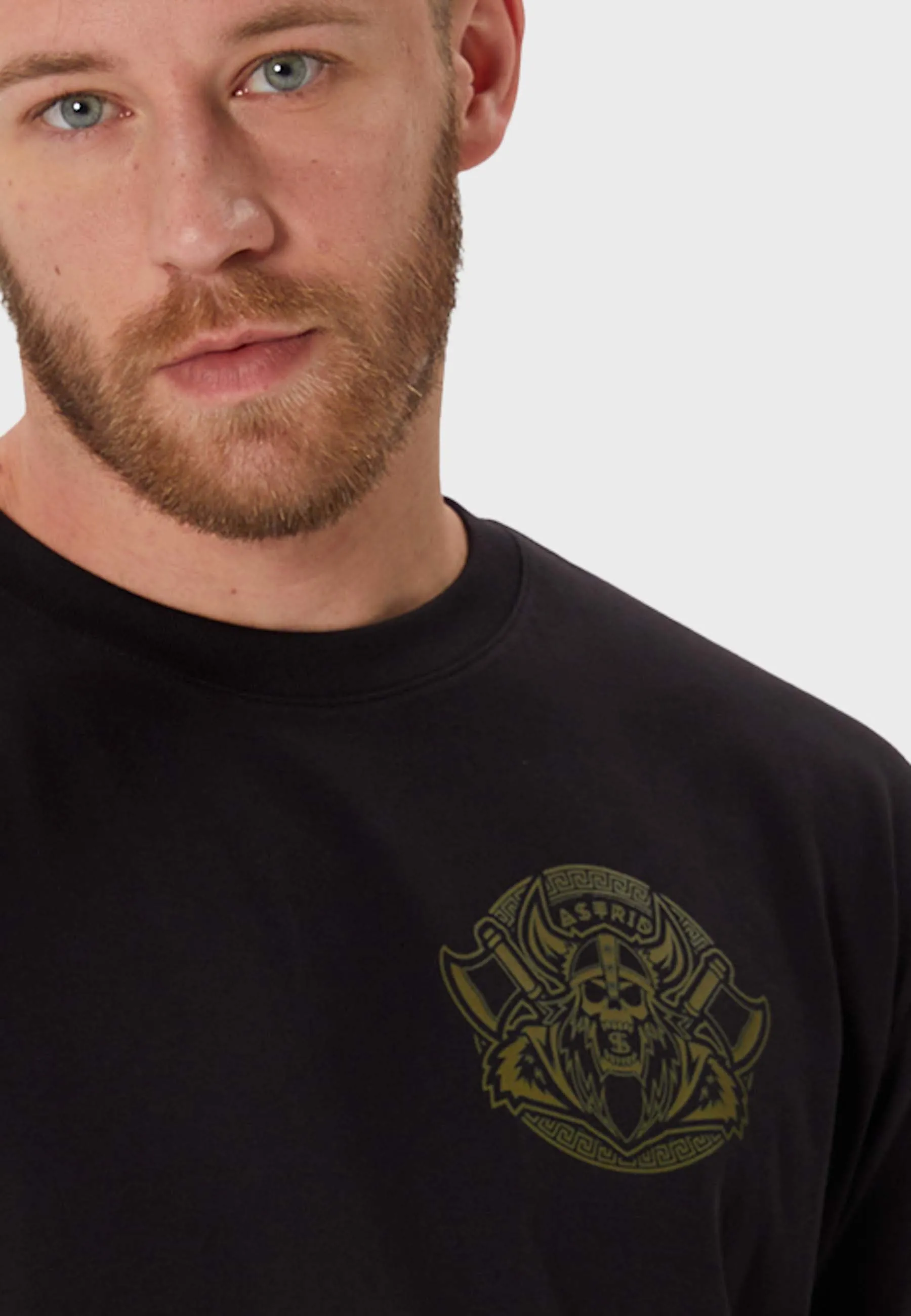 Norse Face Backprint T-Shirt Black