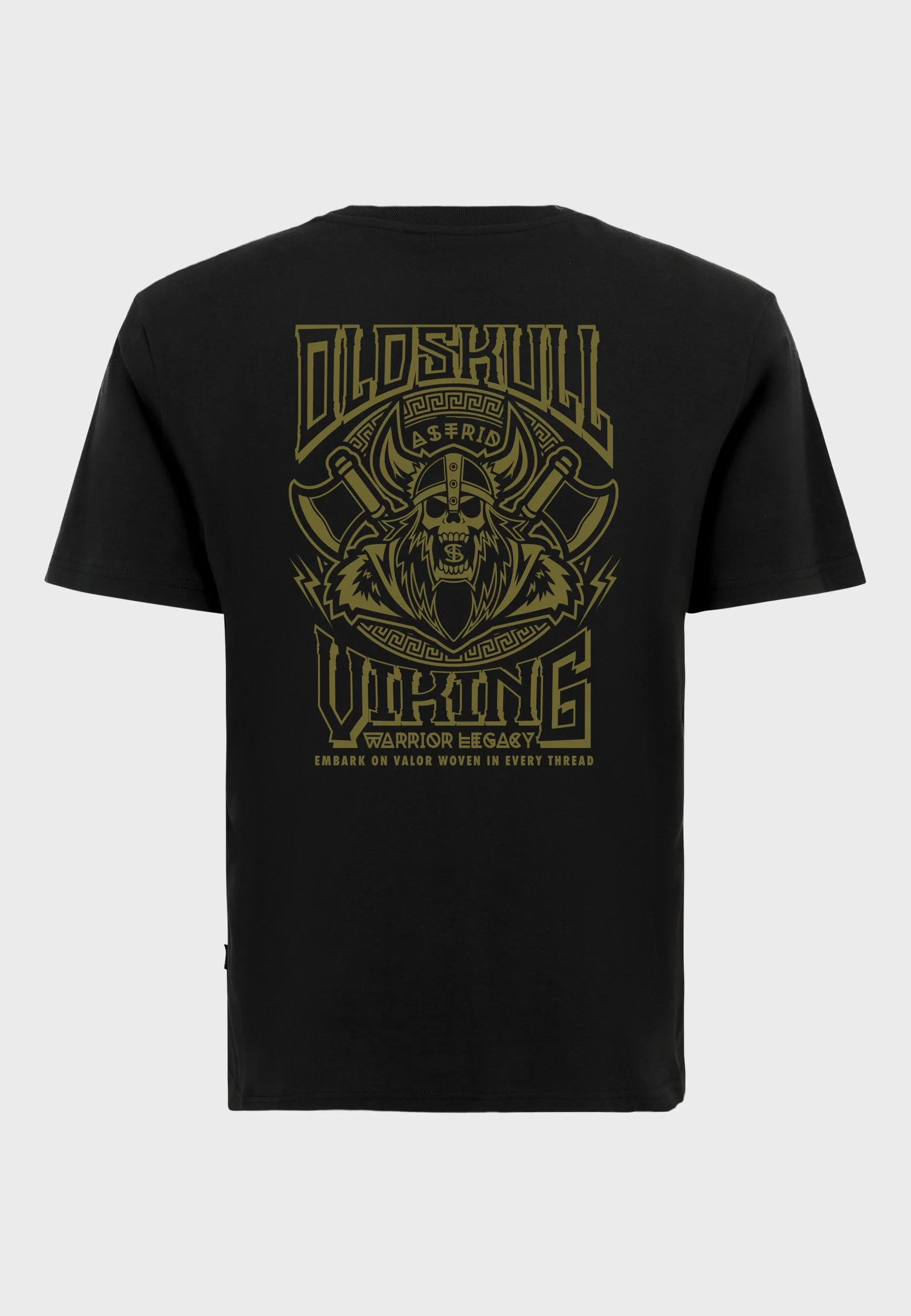 Norse Face Backprint T-Shirt Black
