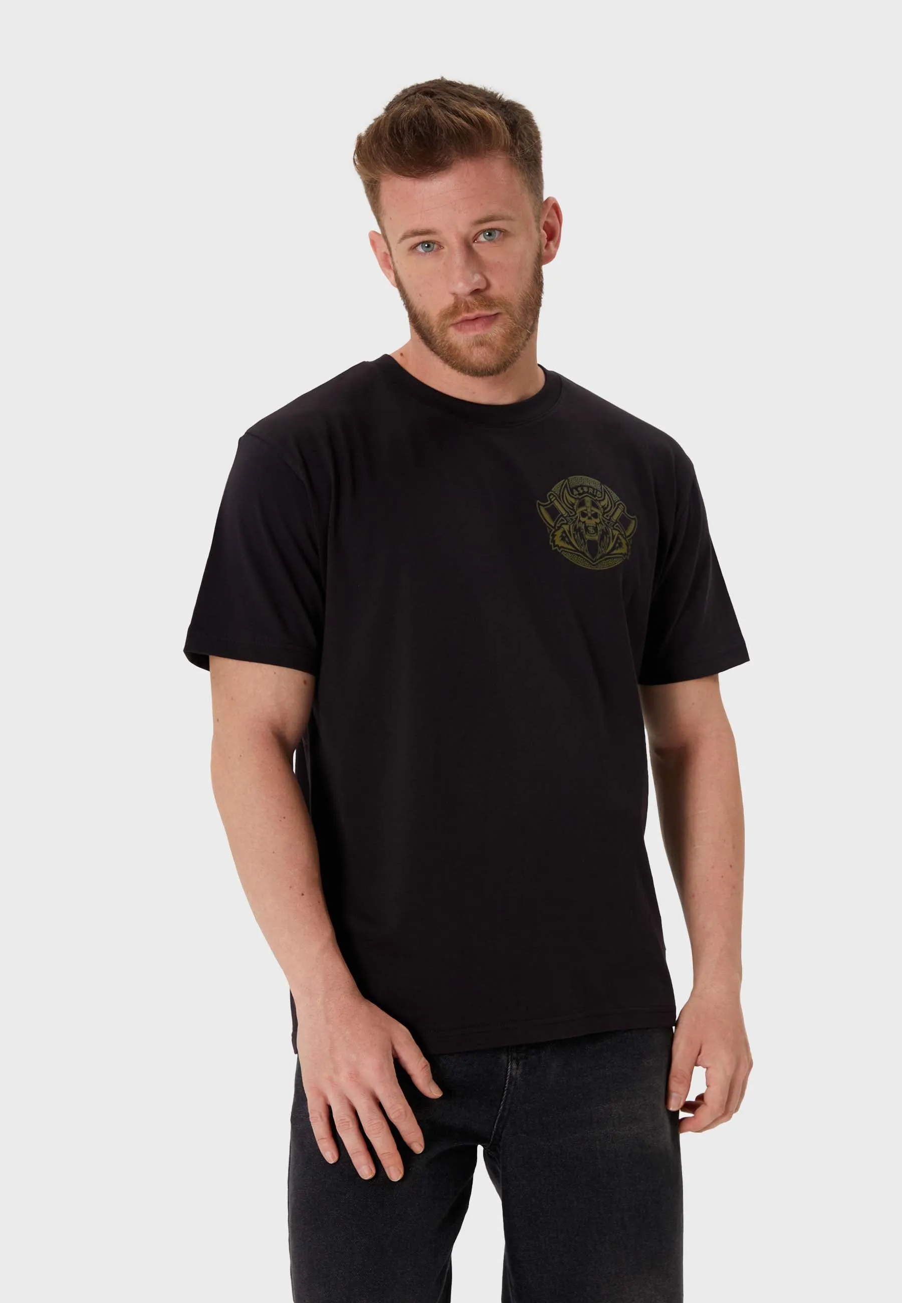 Norse Face Backprint T-Shirt Black