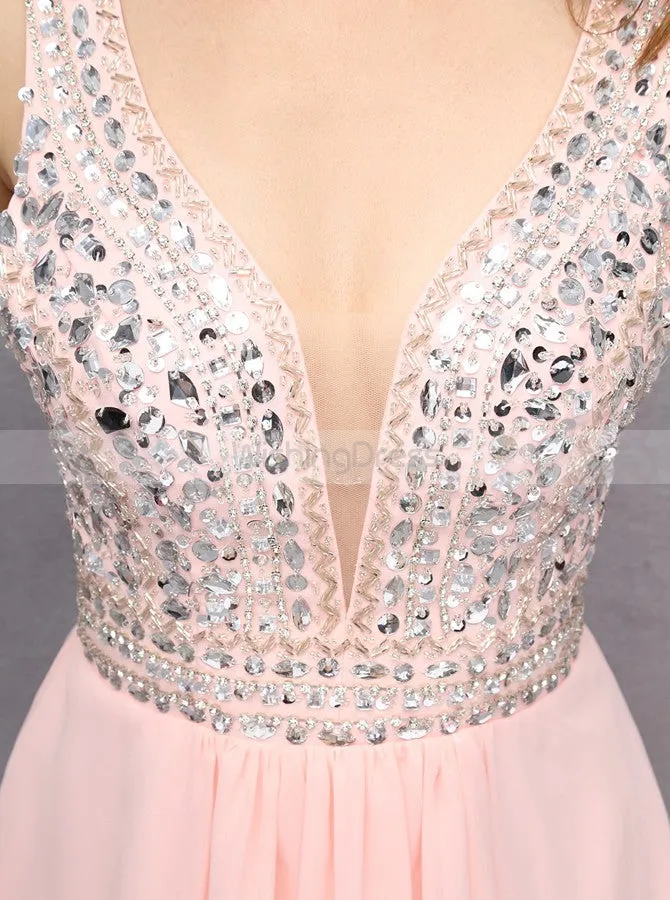 Pink Homecoming Dresses,Sexy Homecoming Dress,Fashion Homecoming Dress,HC00107