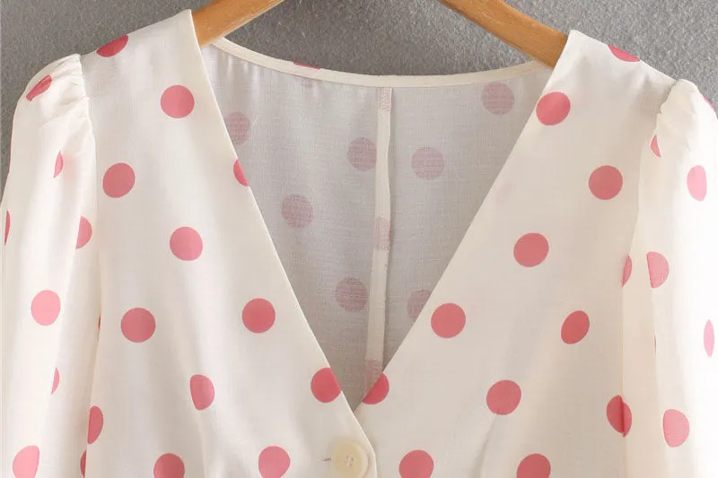 POLKA DOT BLOUSE
