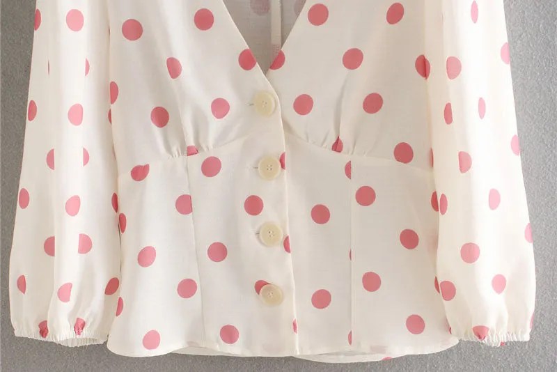 POLKA DOT BLOUSE