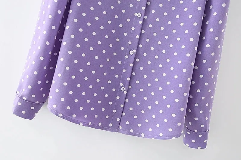 POLKA DOT PRINT SHIRT