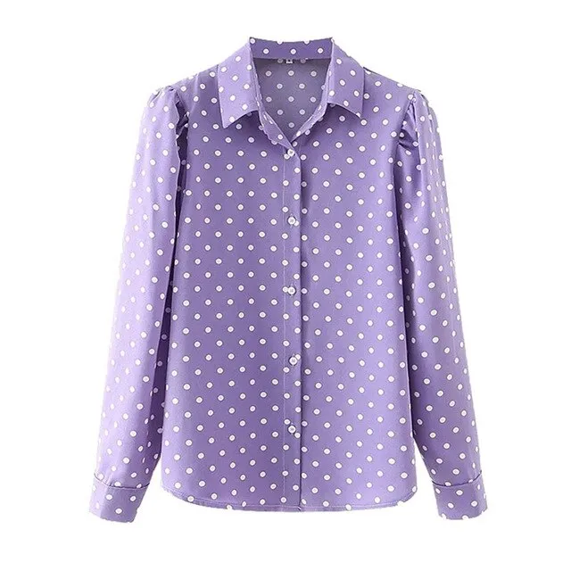 POLKA DOT PRINT SHIRT