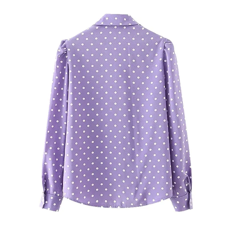 POLKA DOT PRINT SHIRT