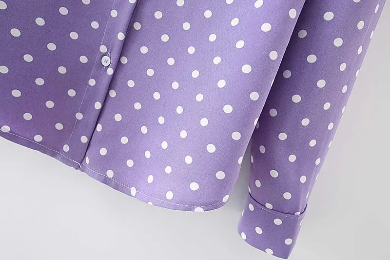POLKA DOT PRINT SHIRT