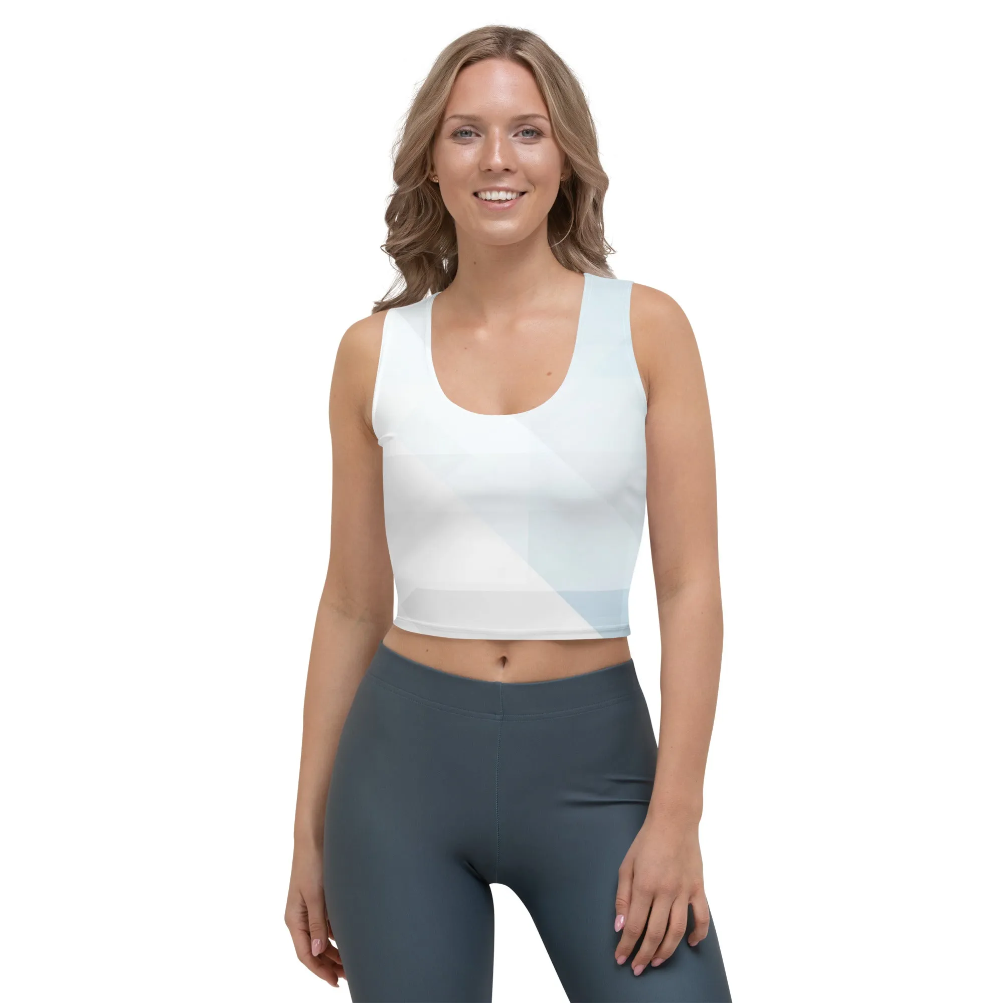 Sky-Blue Summer Crop Top