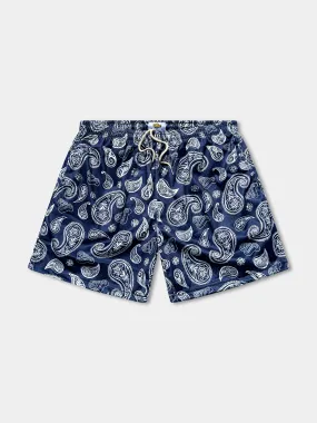 Vibn Paisley Heavyweight Mesh Shorts - Azure